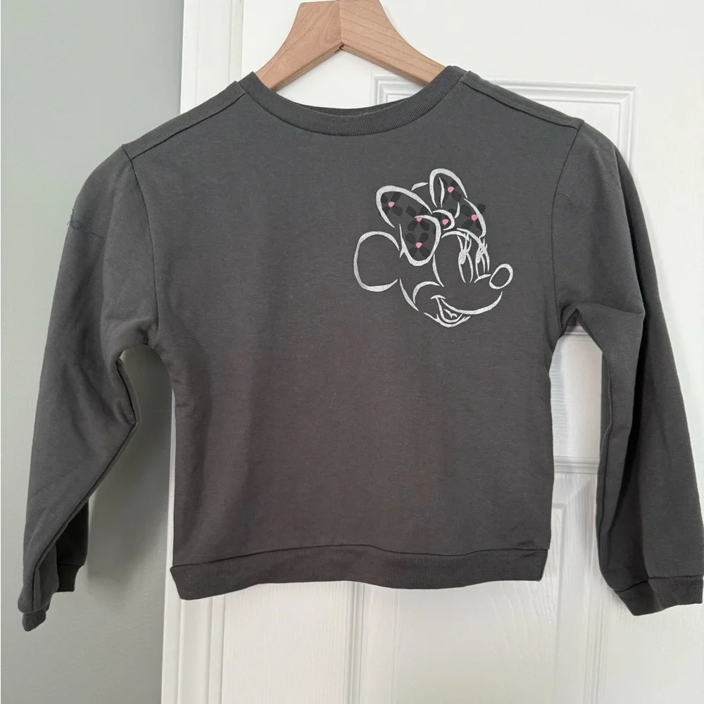 Disney Charcoal Minnie Mouse Sweatshirt